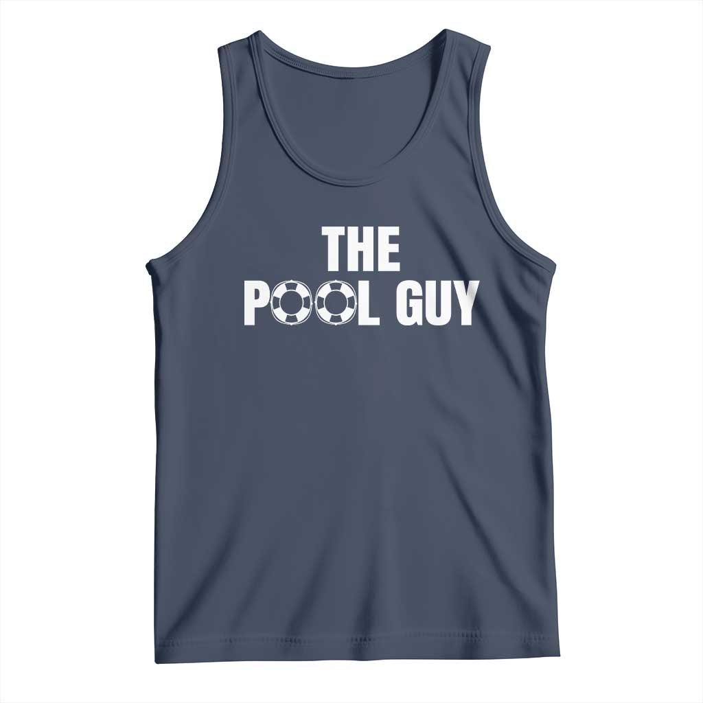 Funny Swimming Lover Tank Top The Pool Guy Expert TS11 Navy Print Your Wear
