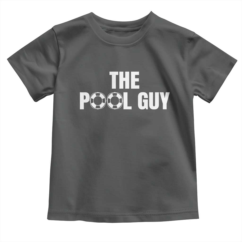 Funny Swimming Lover Toddler T Shirt The Pool Guy Expert TS11 Dark Heather Print Your Wear