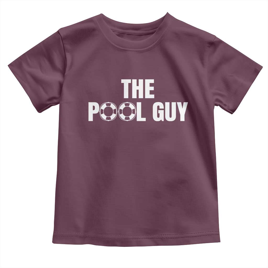 Funny Swimming Lover Toddler T Shirt The Pool Guy Expert TS11 Maroon Print Your Wear