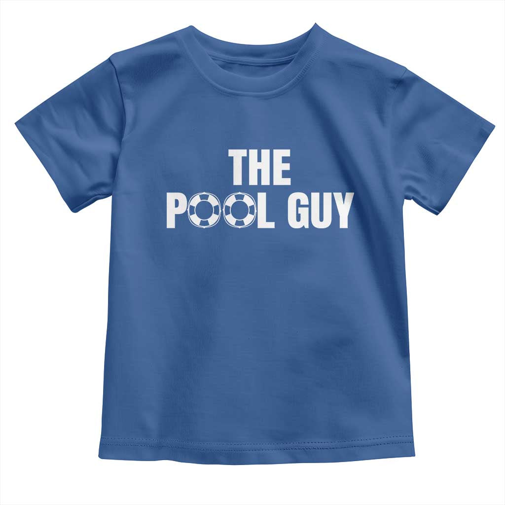 Funny Swimming Lover Toddler T Shirt The Pool Guy Expert TS11 Royal Blue Print Your Wear