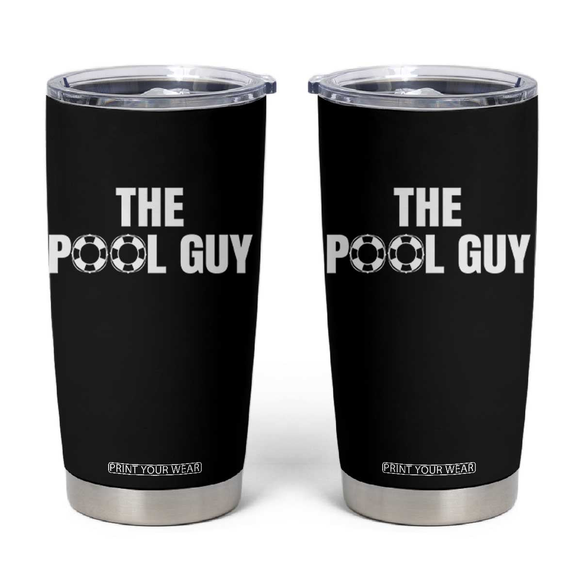 Funny Swimming Lover Tumbler Cup The Pool Guy Expert TS11 Black Print Your Wear