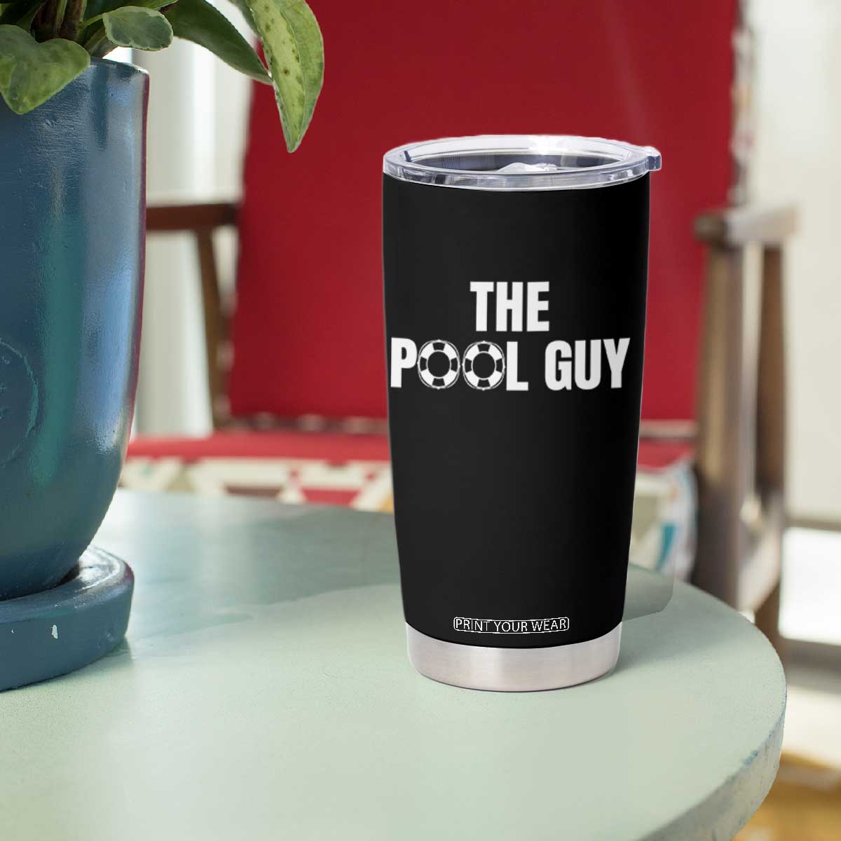 Funny Swimming Lover Tumbler Cup The Pool Guy Expert TS11 Print Your Wear
