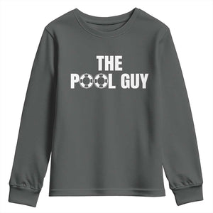 Funny Swimming Lover Youth Sweatshirt The Pool Guy Expert TS11 Dark Heather Print Your Wear