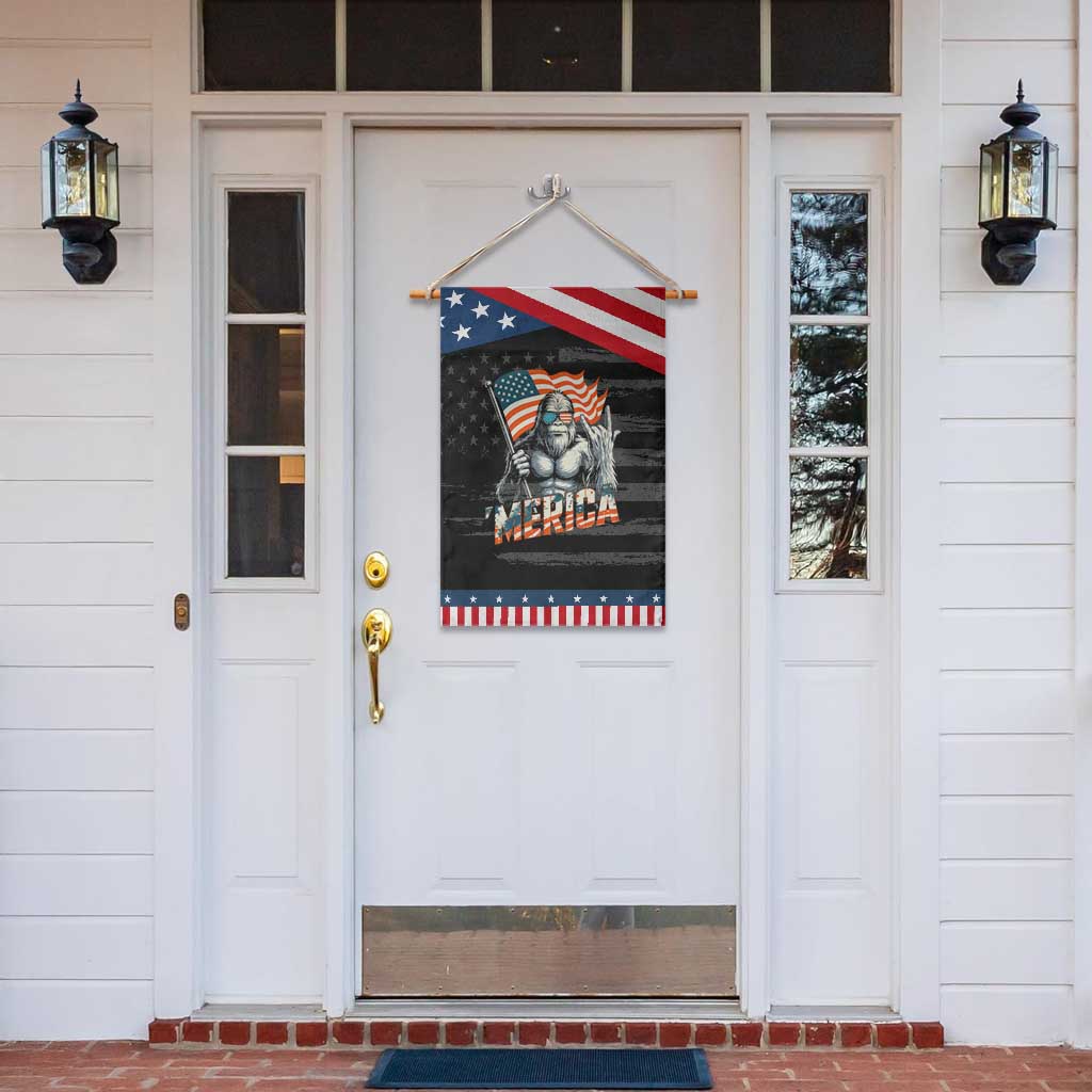 Funny Bigfoot Merica 4th Of July Garden Flag American Flag Patriotic Sasquatch TS11 Print Your Wear