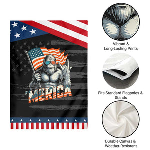 Funny Bigfoot Merica 4th Of July Garden Flag American Flag Patriotic Sasquatch TS11 Print Your Wear