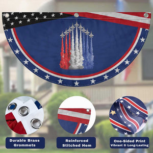Funny Fighter Jet Airplane American Flag 4th Of July Patriotic Fan Flag