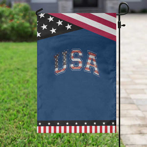 Funny USA Patriotic 4th of July American Flag Garden Flag TS11 Classic Blue Black Print Your Wear