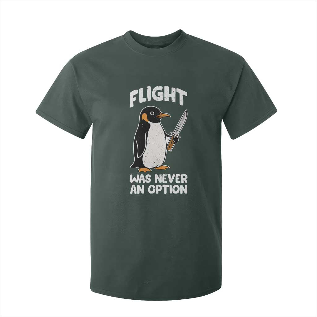 Penguin Flight Was Never An Option T Shirt For Kid Funny Dark Humor
