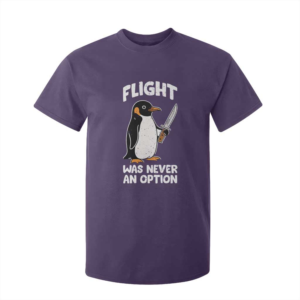 Penguin Flight Was Never An Option T Shirt For Kid Funny Dark Humor