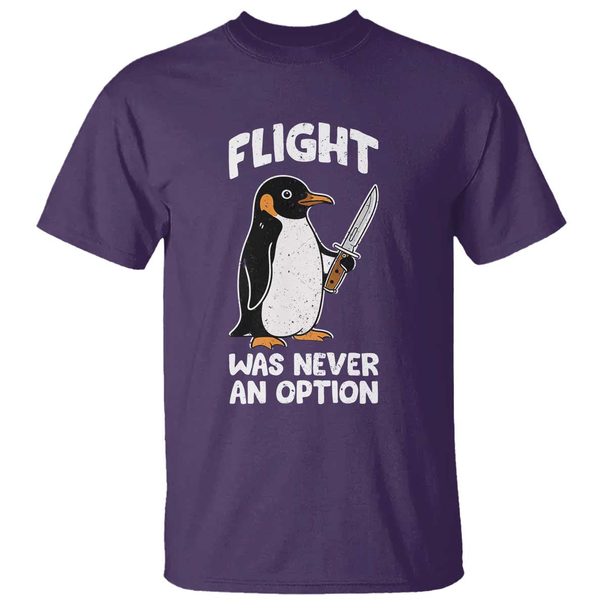 Penguin Flight Was Never An Option T Shirt Funny Dark Humor