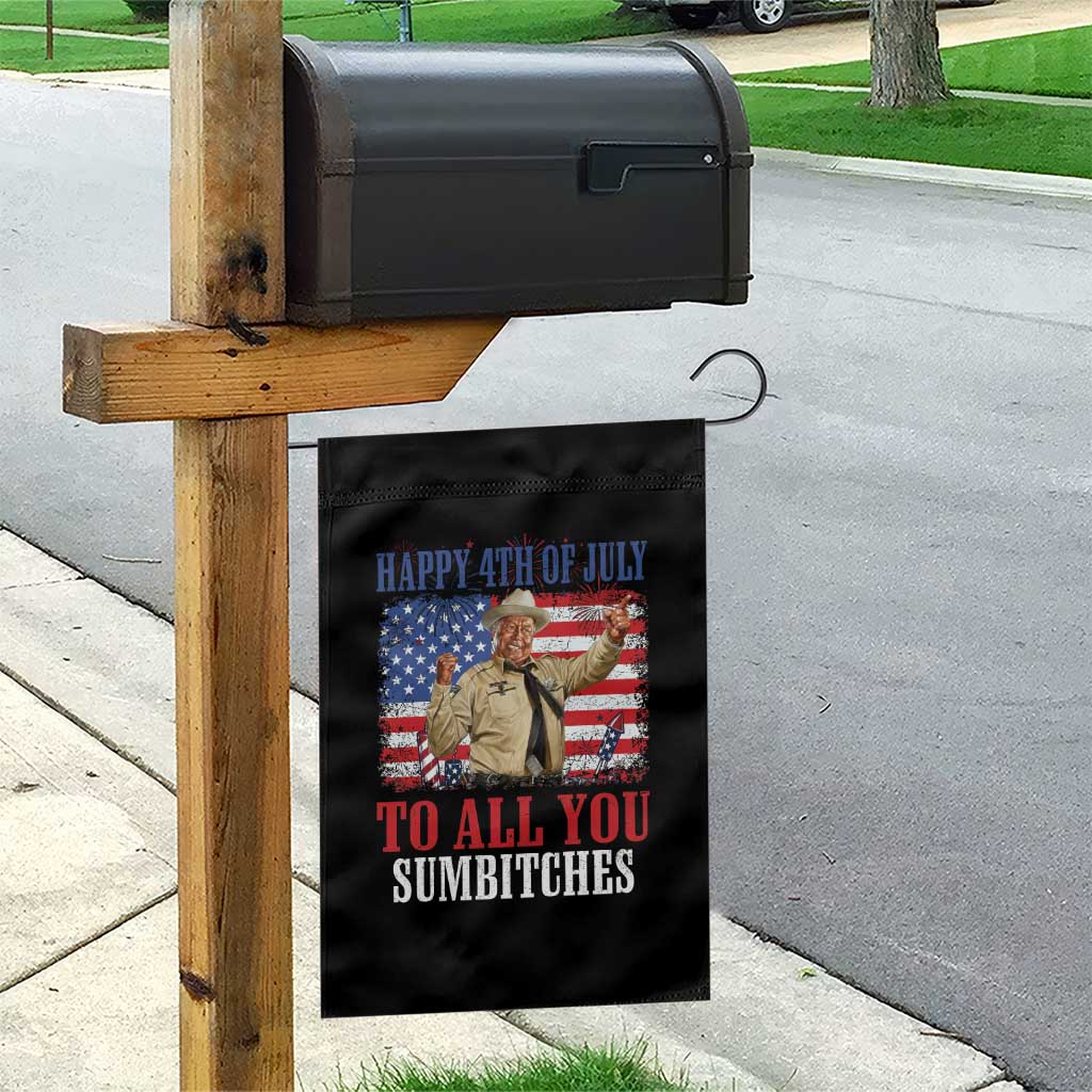 Happy 4th of July To All You Sumbitches Garden Flag Funny Smokey Patriotic American 70s Movie The Bandit TS11 Print Your Wear