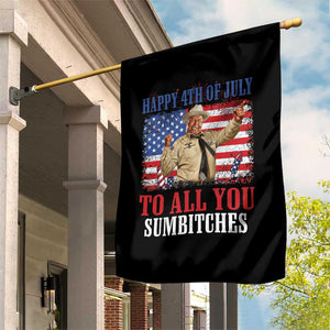 Happy 4th of July To All You Sumbitches Garden Flag Funny Smokey Patriotic American 70s Movie The Bandit TS11 Print Your Wear