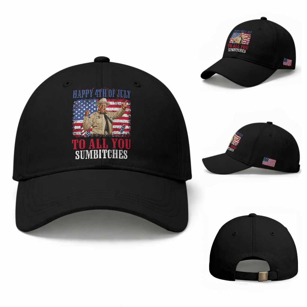 Happy 4th of July To All You Sumbitches Baseball Cap Funny Smokey Patriotic American 70s Movie The Bandit