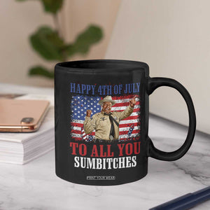Happy 4th of July To All You Sumbitches Coffee Mug Funny Smokey Patriotic American 70s Movie The Bandit