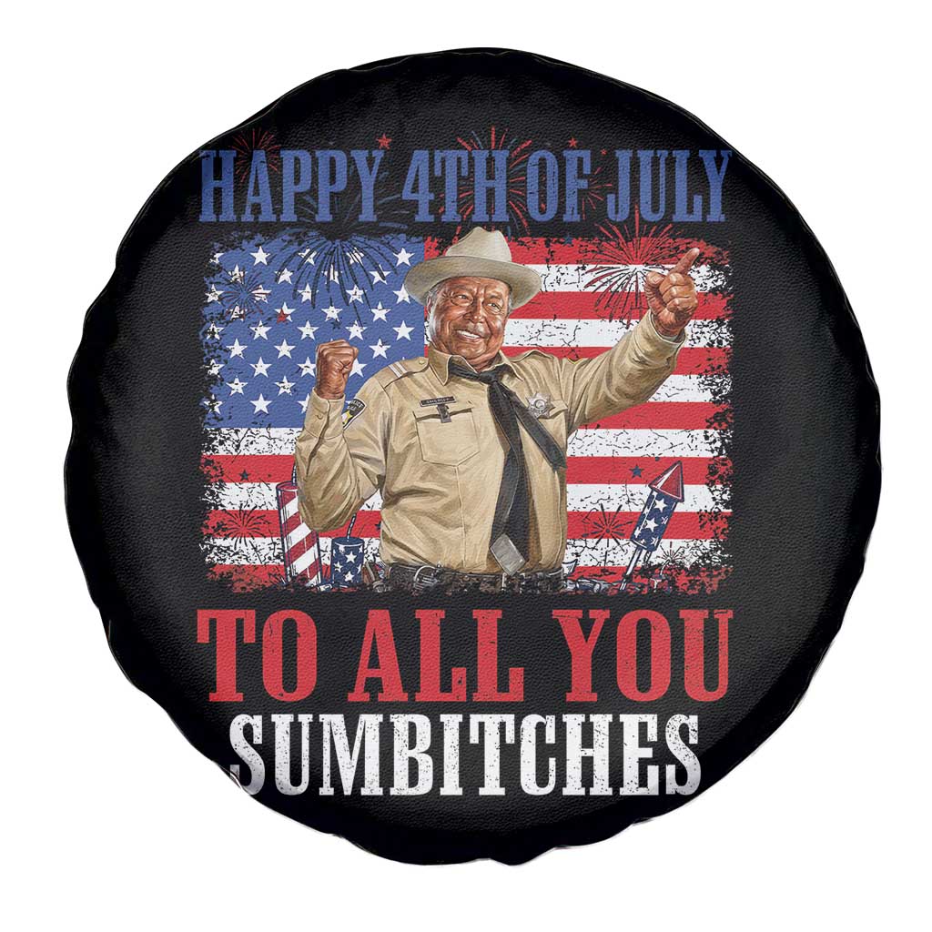 Happy 4th of July To All You Sumbitches Spare Tire Cover Funny Smokey Patriotic American 70s Movie The Bandit TS11 Print Your Wear