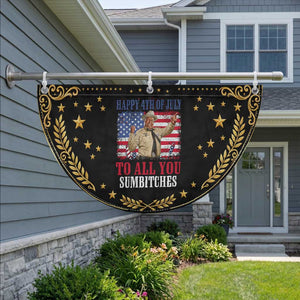 Happy 4th of July To All You Sumbitches Patriotic Fan Flag Funny Smokey American 70s Movie The Bandit
