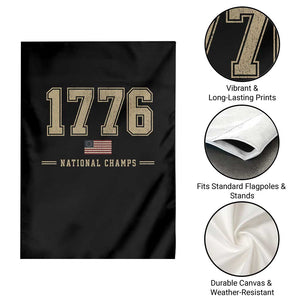 1776 National Champs 250th Anniversary USA 4th of July Garden Flag