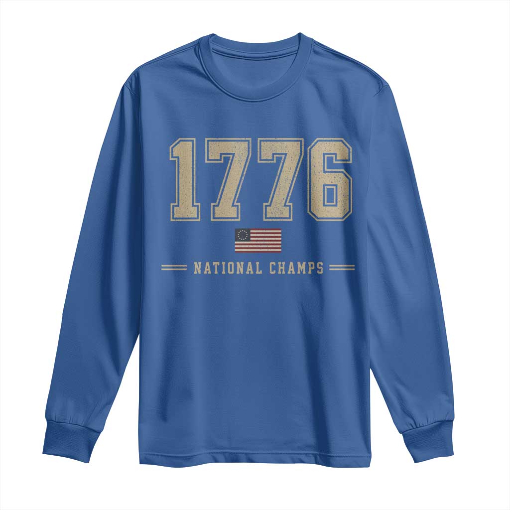 1776 National Champs 250th Anniversary USA 4th of July Long Sleeve Shirt