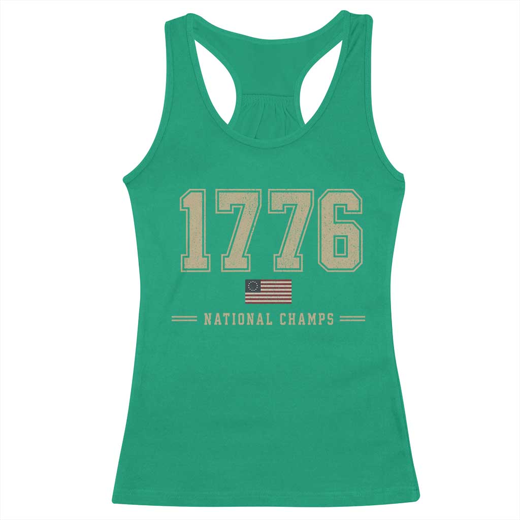 1776 National Champs 250th Anniversary USA 4th of July Racerback Tank Top