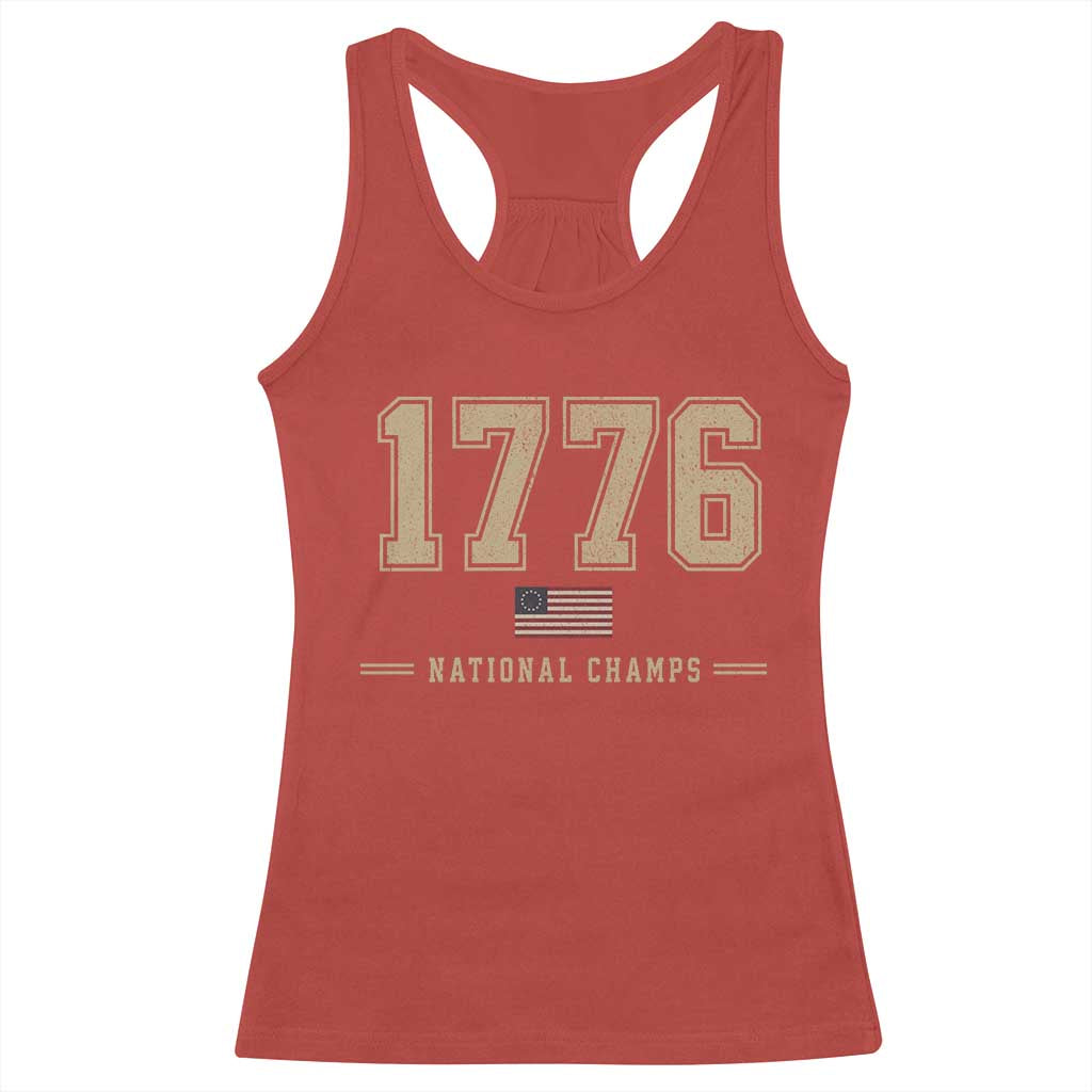 1776 National Champs 250th Anniversary USA 4th of July Racerback Tank Top