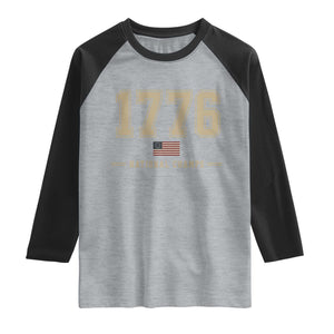 1776 National Champs 250th Anniversary USA 4th of July Raglan Shirt
