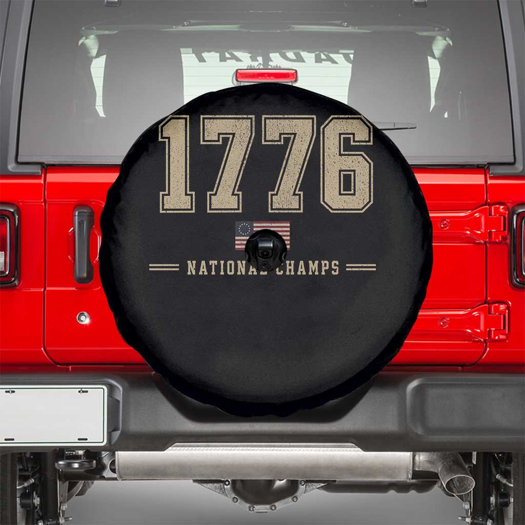 1776 National Champs 250th Anniversary USA 4th of July Spare Tire Cover