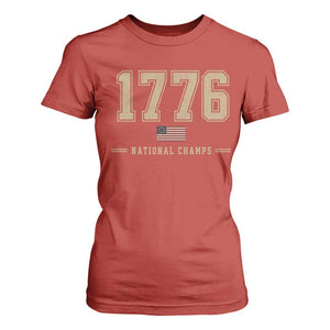 1776 National Champs 250th Anniversary USA 4th of July T Shirt For Women