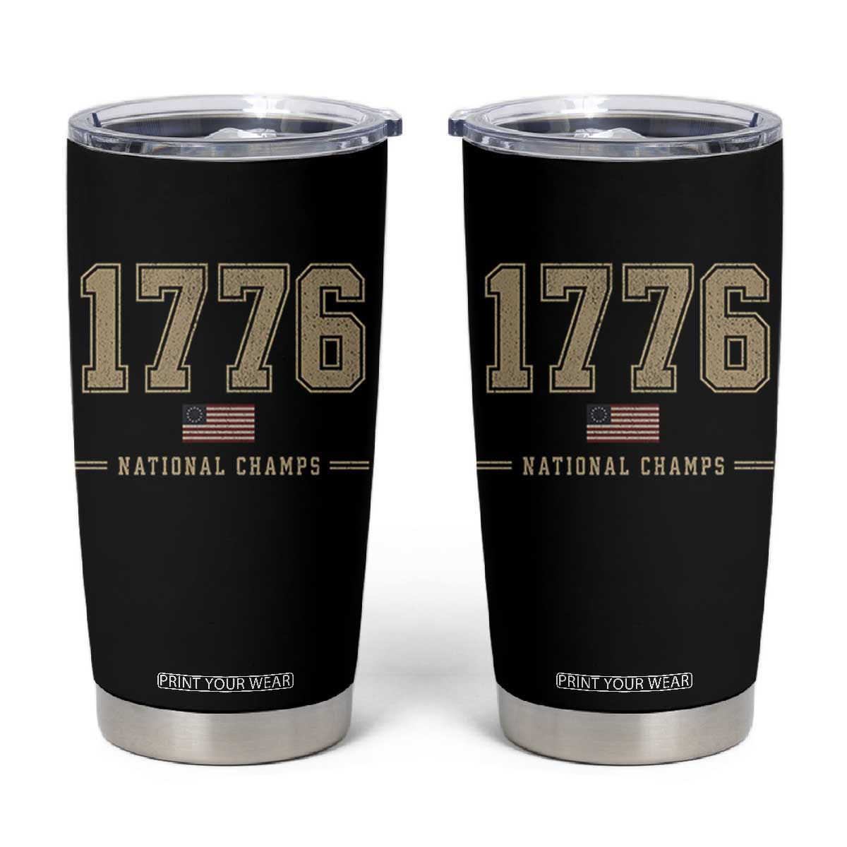 1776 National Champs 250th Anniversary USA 4th of July Tumbler Cup