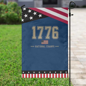 1776 National Champs 250th Anniversary USA 4th of July Patriotic Garden Flag