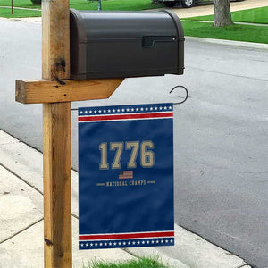 1776 National Champs 250th Anniversary USA 4th of July Patriotic Garden Flag