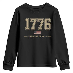 1776 National Champs 250th Anniversary USA 4th of July Youth Sweatshirt