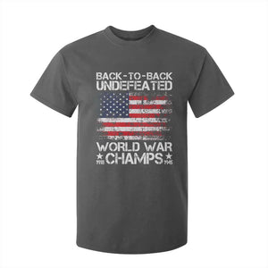 Back To Back Undefeated World War Champs 4th Of July T Shirt For Kid 1918 1945 US History