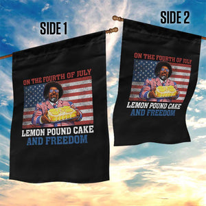 Lemon Pound Cake And Freedom Garden Flag 4th of July Hip Hop Edgy Humor Rap Fan