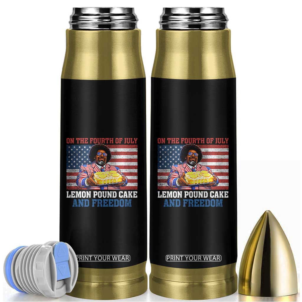 Lemon Pound Cake And Freedom Bullet Tumbler 4th of July Hip Hop Edgy Humor Rap Fan TS11 Black Print Your Wear