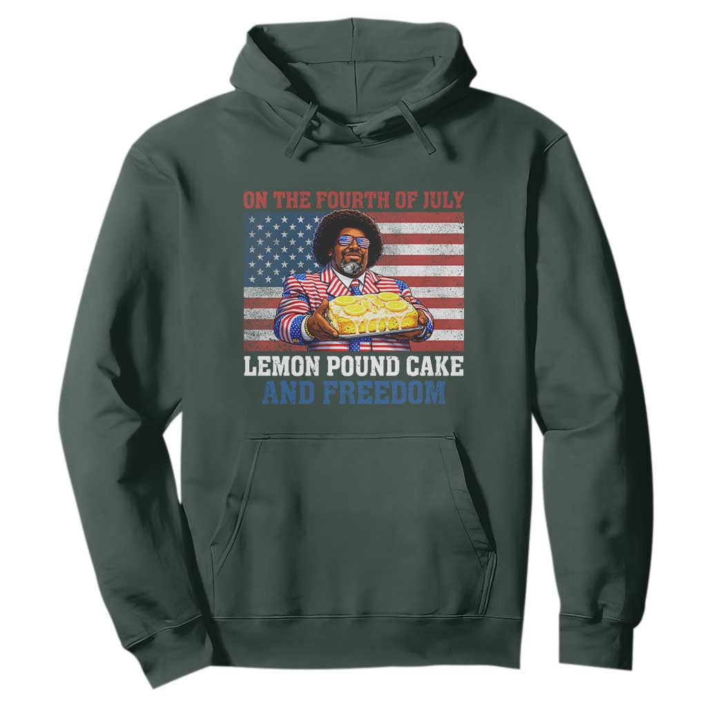 Lemon Pound Cake And Freedom Hoodie 4th of July Hip Hop Edgy Humor Rap Fan