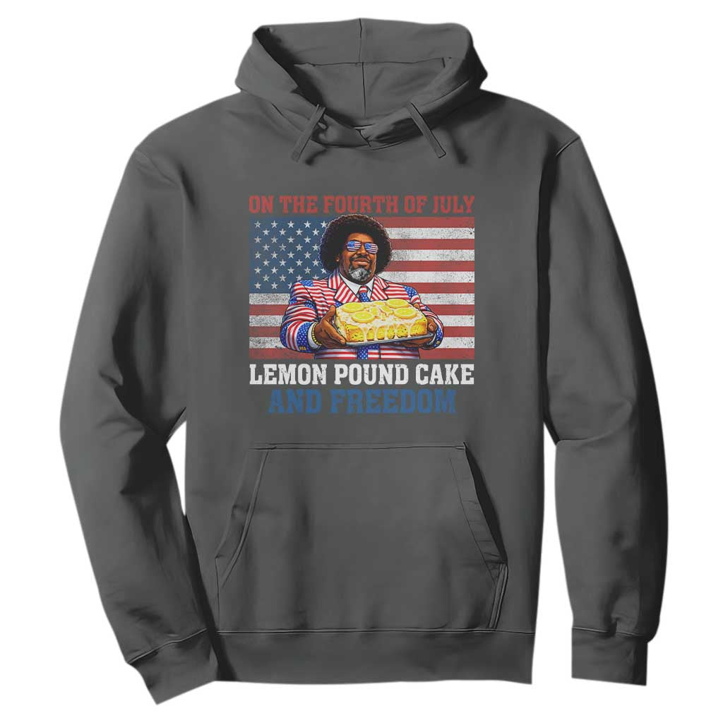 Lemon Pound Cake And Freedom Hoodie 4th of July Hip Hop Edgy Humor Rap Fan
