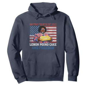 Lemon Pound Cake And Freedom Hoodie 4th of July Hip Hop Edgy Humor Rap Fan