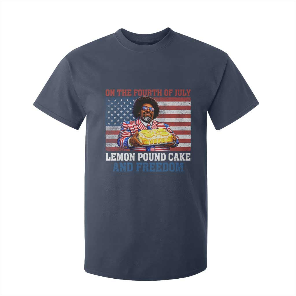 Lemon Pound Cake And Freedom T Shirt For Kid 4th of July Hip Hop Edgy Humor Rap Fan