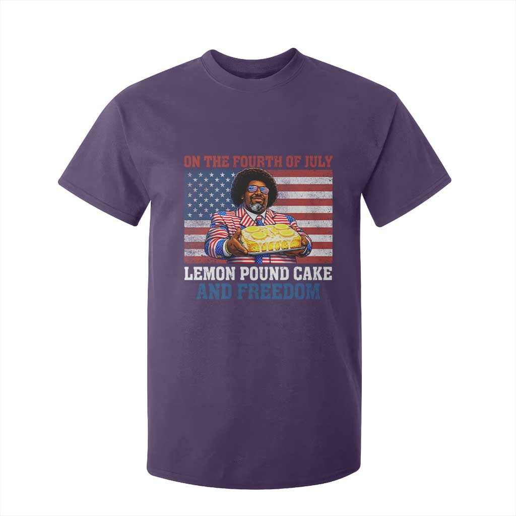 Lemon Pound Cake And Freedom T Shirt For Kid 4th of July Hip Hop Edgy Humor Rap Fan