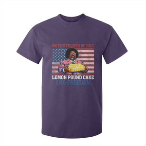 Lemon Pound Cake And Freedom T Shirt For Kid 4th of July Hip Hop Edgy Humor Rap Fan