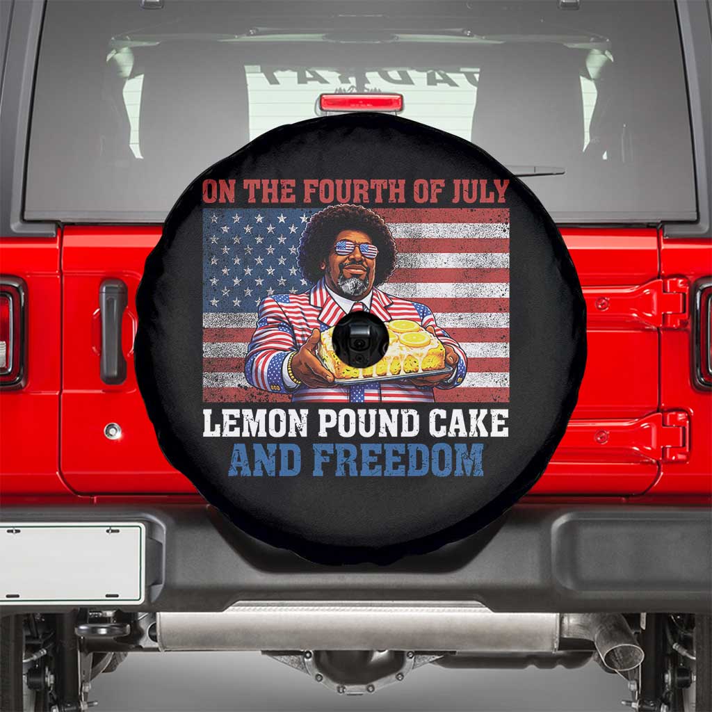 Lemon Pound Cake And Freedom Spare Tire Cover 4th of July Hip Hop Edgy Humor Rap Fan