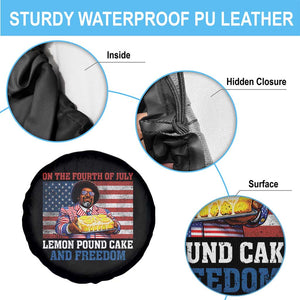 Lemon Pound Cake And Freedom Spare Tire Cover 4th of July Hip Hop Edgy Humor Rap Fan