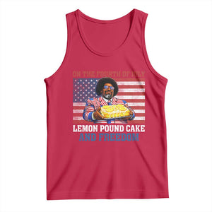 Lemon Pound Cake And Freedom Tank Top 4th of July Hip Hop Edgy Humor Rap Fan