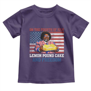 Lemon Pound Cake And Freedom Toddler T Shirt 4th of July Hip Hop Edgy Humor Rap Fan