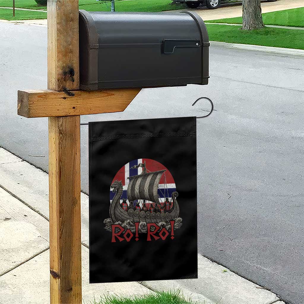 Ro Ro Norway Garden Flag Norwegian Viking Row Longship Norge Football Fan TS11 Print Your Wear