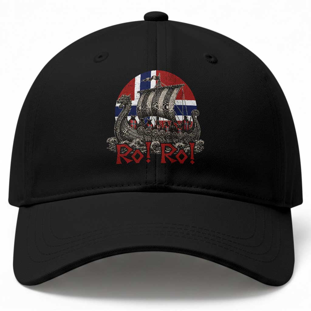 Ro Ro Norway Baseball Cap Norwegian Viking Row Longship Norge Football Fan TS11 Print Your Wear