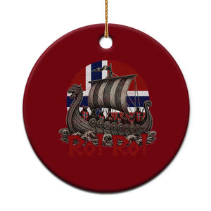 Ro Ro Norway Ceramic Ornament Norwegian Viking Row Longship Norge Football Fan TS11 1pc Red Print Your Wear