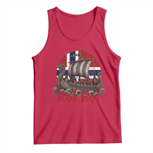 Ro Ro Norway Tank Top Norwegian Viking Row Longship Norge Football Fan TS11 Red Print Your Wear