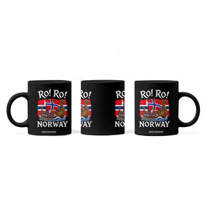 Ro Ro Norway Viking Row Coffee Mug Norwegian Flag Longship for Norge Football Fan TS11 Print Your Wear