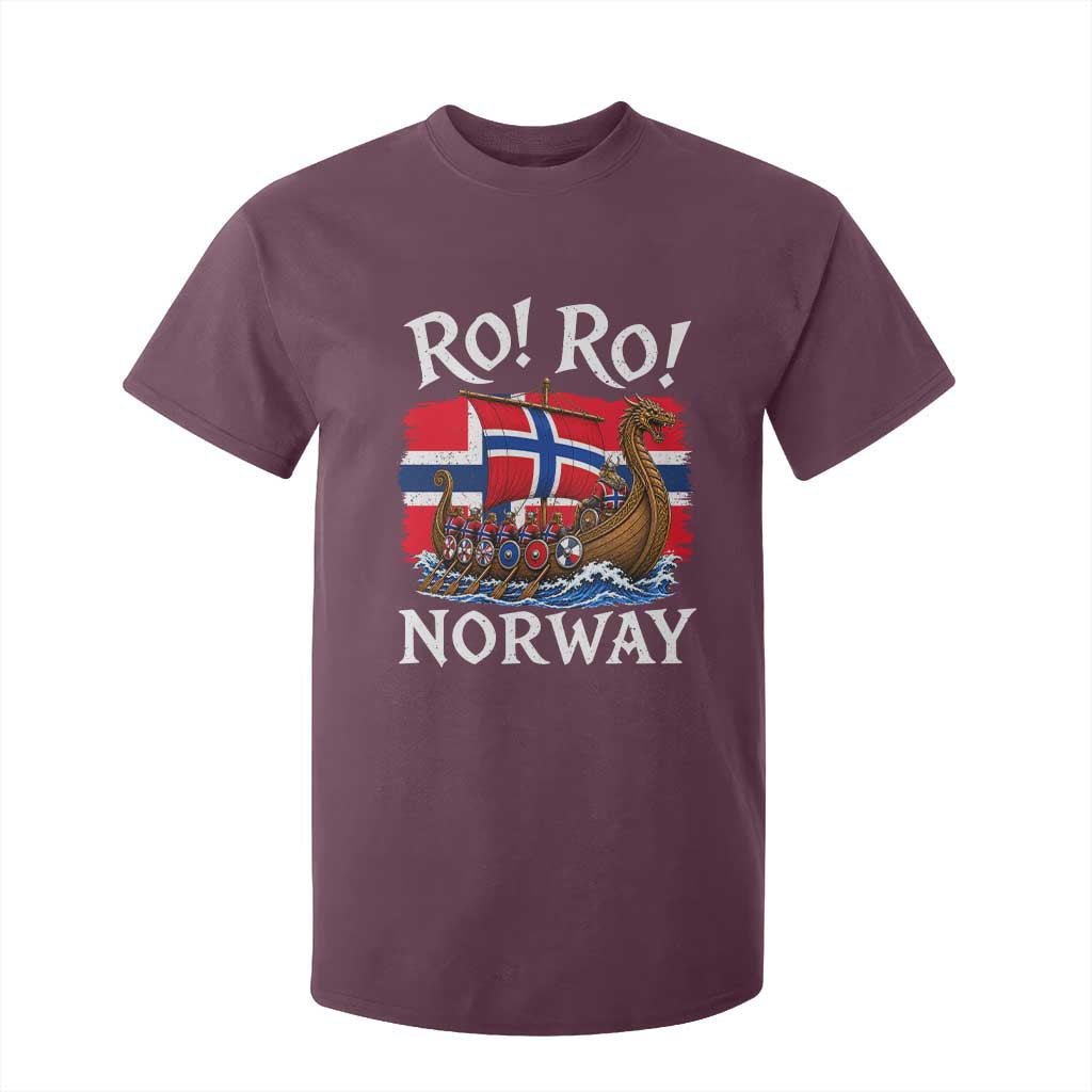 Ro Ro Norway Viking Row T Shirt For Kid Norwegian Flag Longship for Norge Football Fan TS11 Print Your Wear